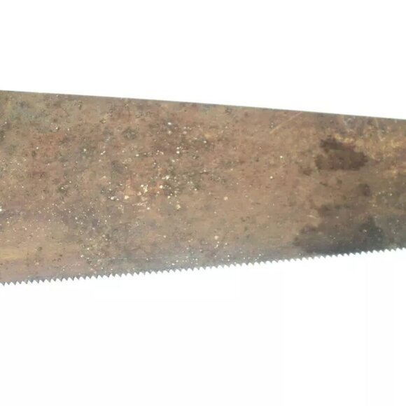 Stanley Handsaw Vintage Wooden Handle 26" Blade Made in the USA Professional - Picture 7 of 9